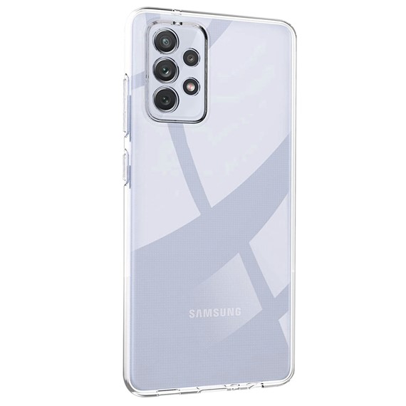 CaseUp Samsung Galaxy A13 4G Kılıf İnce Şeffaf Silikon Beyaz 2
